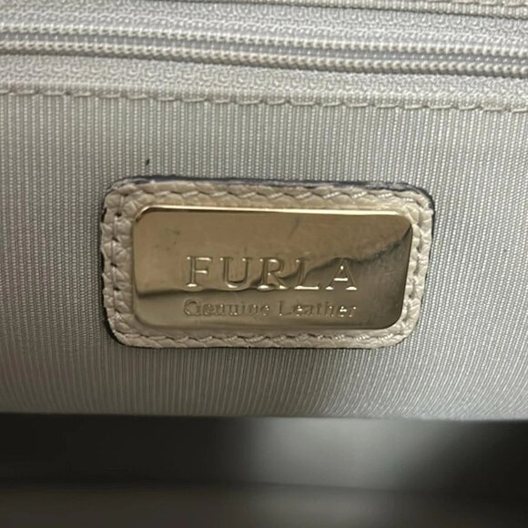 Auth FURLA Julia F6801 Beige Leather - Handbag - Picture 7 of 10